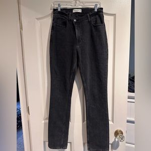 Abercrombie Slim Straight High Rise with Crossover waist
